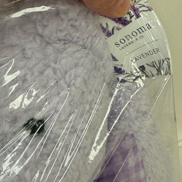 Sonoma Lavender Heatable Huggable Lavender Lou Teddy Bear Hot Cold Doll Kids NEW - Picture 2 of 16